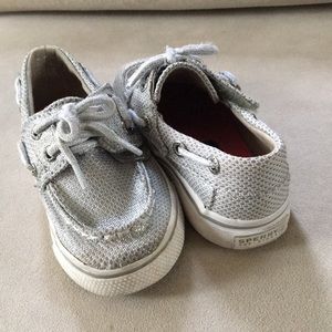 Silver Sperry Shoes!!